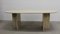 Travertine Dining Table, 1970s, Image 1