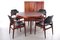 Dining Room Set Table and Chairs by Arne Vodder for Sibast, 1960s, Set of 5, Image 3