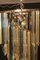 Langer Kronleuchter aus Muranoglas in Grün und Bernstein im Stil von Venini 8
