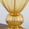 Bernsteinfarbene Tischlampe aus Muranoglas im Stil von Mazzega, 1990er 8