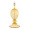 Bernsteinfarbene Tischlampe aus Muranoglas im Stil von Mazzega, 1990er 1