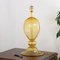 Bernsteinfarbene Tischlampe aus Muranoglas im Stil von Mazzega, 1990er 4