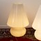 Large Italian Murano Gray Mushroom Lamp 8