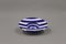 Blue and White Striped Ceramic Bowl from Solimene, Image 4