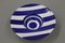 Blue and White Striped Ceramic Bowl from Solimene 1