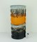 Large Mid-Century Orange Gray Black Ceramic Model No. 24/50 Vase by Dümler & Breiden 1