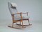 Danish Oak Wood Rocking Chair, 1960s, Image 6