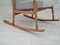 Danish Oak Wood Rocking Chair, 1960s 17