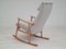 Danish Oak Wood Rocking Chair, 1960s 12