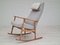 Danish Oak Wood Rocking Chair, 1960s, Image 3