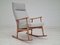 Danish Oak Wood Rocking Chair, 1960s 1