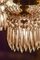 Large Bronze and Crystal Tassel Chandelier from Baccarat, Set of 3 3