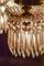 Large Bronze and Crystal Tassel Chandelier from Baccarat, Set of 3, Image 3