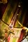 Lámpara de araña grande con borlas de bronce y cristal de Baccarat. Juego de 3, Imagen 12