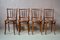 Antique Bohemian Bistro Chairs, Set of 4 1