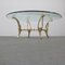 Brass Structure Table with Glass Top 7