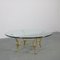 Brass Structure Table with Glass Top, Image 1
