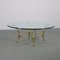 Brass Structure Table with Glass Top 14