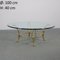 Brass Structure Table with Glass Top 13