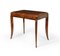 Art Deco Walnut Sabre Leg Side Table 1