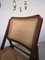 Folding Chairs in Vienna Straw in the Style of Pierre Jeanneret, Set of 6 3