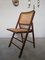 Folding Chairs in Vienna Straw in the Style of Pierre Jeanneret, Set of 6 2