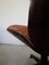 Armlehnstuhl aus Leder und Gebogenem Holz von Ico Parisi für Mim 9