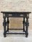 Spanish Ebonized Walnut Side Table with Drawer, 1880s 7