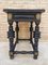 Spanish Ebonized Walnut Side Table with Drawer, 1880s 18