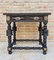 Spanish Ebonized Walnut Side Table with Drawer, 1880s 3