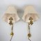 Hollywood Regency Brass Wall Lamps, 1960s, Set of 2 3