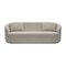 Curved Cottonflower Sofa in Quinoa Fabric by Kabinet 1