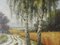 Französische Landschaft, Mitte des 20. Jahrhunderts, Öl auf Leinwand 1