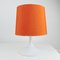 Lampe de Bureau Orange et Blanche en Faïence par Rosenthal, 1970s 2