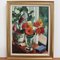 Charles Kvapil, Flowers in the Window, 1937, Oil on Canvas, Framed 1
