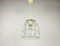 Mid-Century Iron and Bubble Glass Pendant Lamp by Glashütte Limburg, 1960s, Image 2