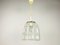 Mid-Century Iron and Bubble Glass Pendant Lamp by Glashütte Limburg, 1960s, Image 17