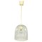 Mid-Century Iron and Bubble Glass Pendant Lamp by Glashütte Limburg, 1960s, Image 1