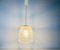 Mid-Century Iron and Bubble Glass Pendant Lamp by Glashütte Limburg, 1960s, Image 7