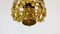 Lampadari in ottone dorato e cristallo di Palwa, Germania, anni '70, set di 2, Immagine 17