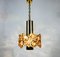 Lámparas de araña alemanas de latón dorado y cristal de Palwa, años 70. Juego de 2, Imagen 4