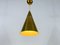 Polished Brass Pendant Lamp in the Style of Paavo Tynell, 1950s, Set of 3 8