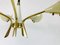 Large Mid-Century Italian Brass 5-Arm Sputnik Chandelier, 1950s, Image 10