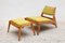 German Hunting Lounge Chairs & Ottoman from Werkstätten Hellerau, 1950s, Set of 2 10