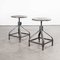 Low Industrial Swivelling Stools from Nicolle, 1940s 1