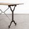 French Stone Top Cast Iron Bistro Table, 1930s 4