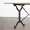 French Stone Top Cast Iron Bistro Table, 1930s, Image 5