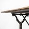 French Stone Top Cast Iron Bistro Table, 1930s 6