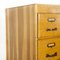 Tall English Oak Chest of 21 Drawers, 1950s 6