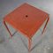 French Metal Garden Table in Red, 1950s 6